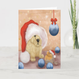 Festividades Sobrecarga de Cuteness - Puppy e Bird - Cartão Sau