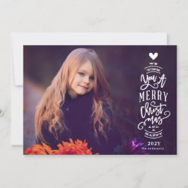 Festividades Sobrepor o Cartão com fotos Feliz de Natal