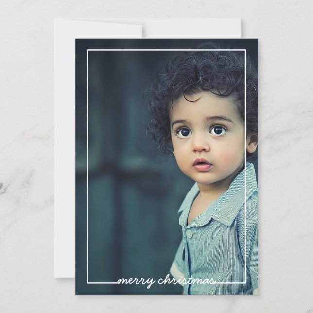 Festividades Sobreposição de cartão com fotos Feliz Natal, opçõ (Frente)