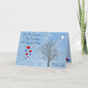 Festividades Sócio/Soulmate do cartão de Natal