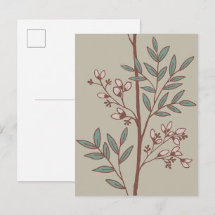 Festividades Sonhos de Pétalas Florais em Ramos Cartão Postal d