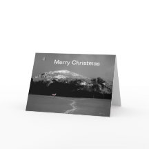 Spirit Pony Sob Cartão De Natal De Lua Gibbus