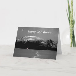 Festividades Spirit Pony Sob Cartão De Natal De Lua Gibbus