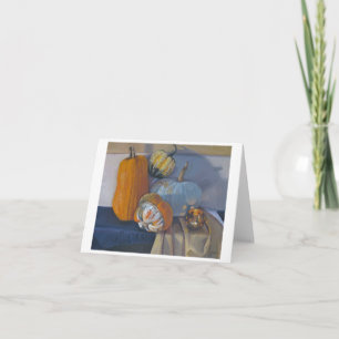 Festividades 'Squash Harvest' - Cartão de Arte de Ação de Graça