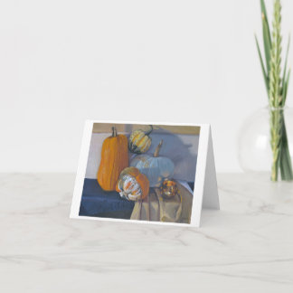 Festividades 'Squash Harvest' - Cartão de Arte de Ação de Graça