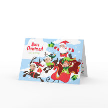 Sua cara aqui! Família do cartão de Natal 4