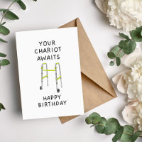 Sua Carruagem Espera Um Cartão De Aniversário Engr