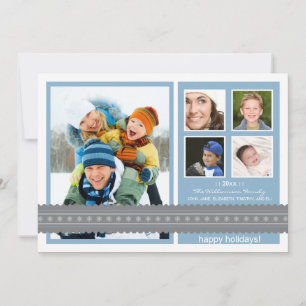 Festividades {TBA} Cartão de Feriado Personalizado de Fita Mod