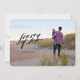 Festividades temporada de Cartão com fotos de amor manual