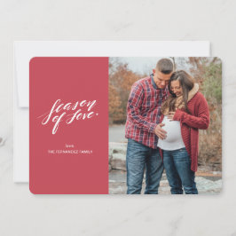 Festividades temporada de Cartão com fotos de amor manual