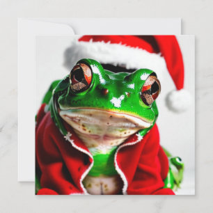 Festividades Tenha um Natal Grogue de Sapo Cartão de Natal
