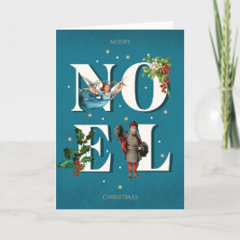 Festividades Texto editável NOEL do cartão de Natal de aparênci