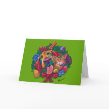 Tinir & cartão do feriado de Bels por queimaduras