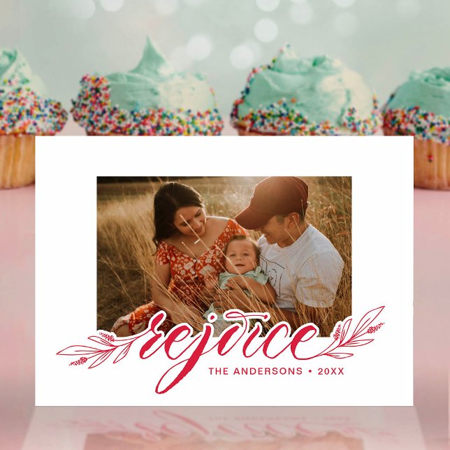 Festividades Tipografia de Fonte Rejoyce Script Cartão de Foto  (Criador carregado)