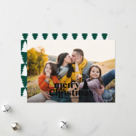 Festividades Tipografia retrô moderna foto completa cartão de f