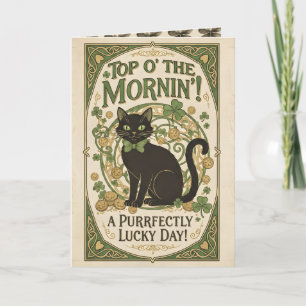 Festividades Top O' The Morning! - Cartão do Dia de São Patríci