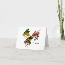 Festividades Três Amigos de Natal Cartão de Boas Festas