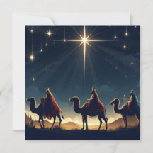 Três Sábios - Cartão de Natal Simples