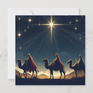 Festividades Três Sábios - Cartão de Natal Simples