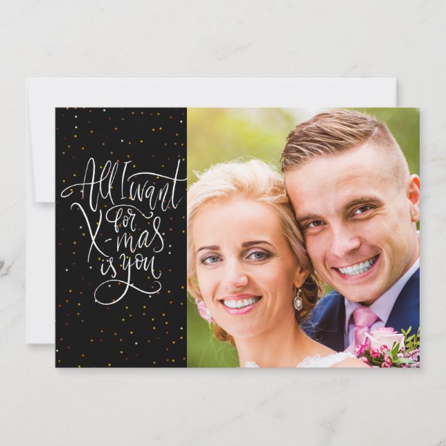 Festividades "Tudo o que eu quero no Natal é você" | Cartão de  (Frente)