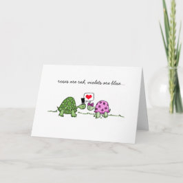 Festividades Turtle Amor - Cartão de Dia dos Namorados ou Anive