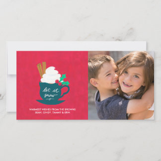 Festividades Um Cartão com fotos de deixar nevar