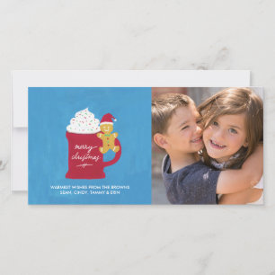 Festividades Um Cartão com fotos de Natal Feliz