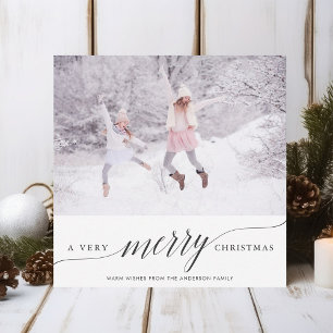 Festividades Um Cartão com fotos de Natal muito feliz