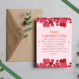 Festividades Um cartão de dia dos namorados de coração 