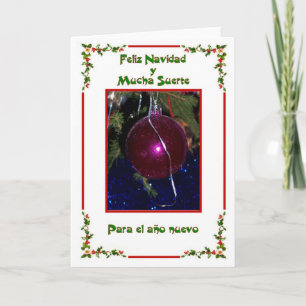 Festividades Um Cartão de Natal Espanhol Feliz Navidad