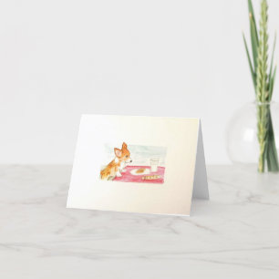 Festividades Um Cartão de Natal Muito Corgi - Cartão de Féri