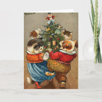 Festividades Um cartão de Natal para cães e gatos