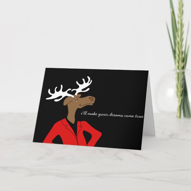 Festividades Um Cartão de Ocasiao de Alce Sarcástico (Frente)