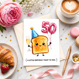 Festividades um cartão de pequeno brinde de aniversário para vo