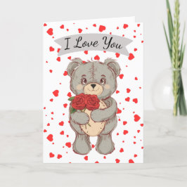 Festividades Ursinho Eu Te Amo Cartão de Dia dos Namorados