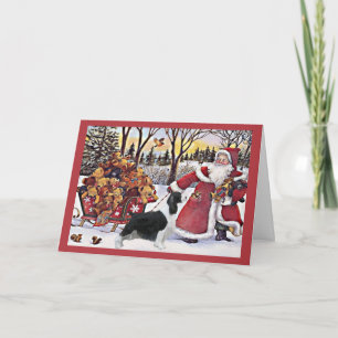 Festividades Ursos de Cartão de Natal Inglês Springer Spaniel