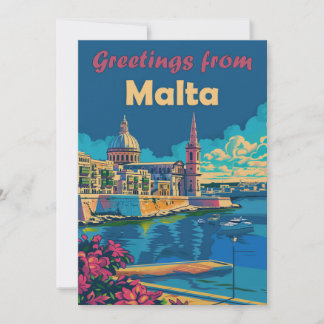 Festividades Valletta No Cartão De Férias Plano De Malta