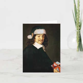 Festividades Vazio do cartão de Natal de Descartes