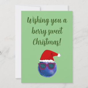Festividades Vegan Berry - Docente Cartão de Saudação de Natal