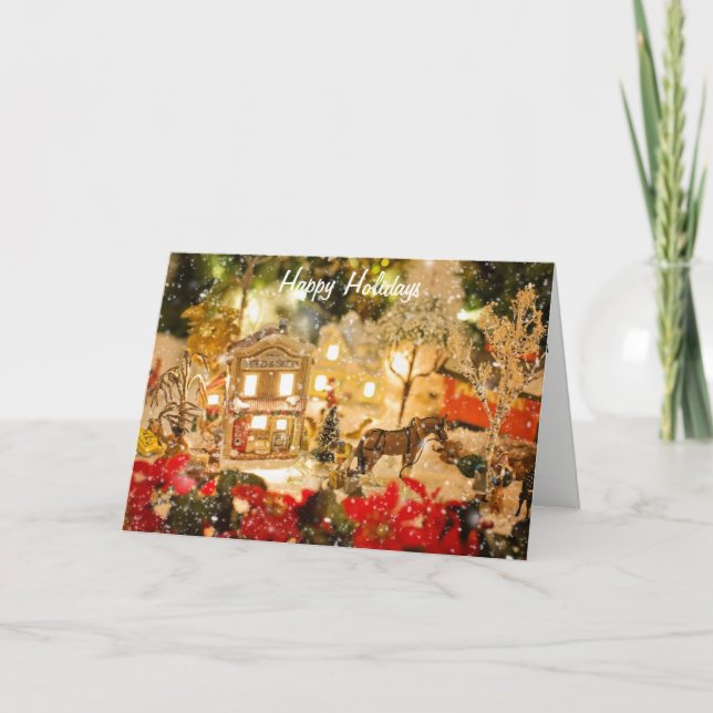 Festividades Village Winter Wonderland - Cartão de Saudação (Frente)