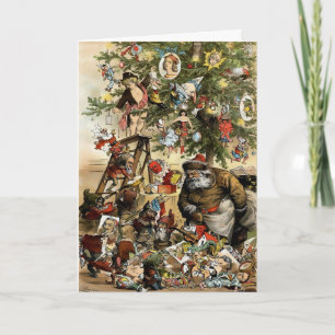 Festividades Vintage - Cartão de Natal Odd Vitoriano