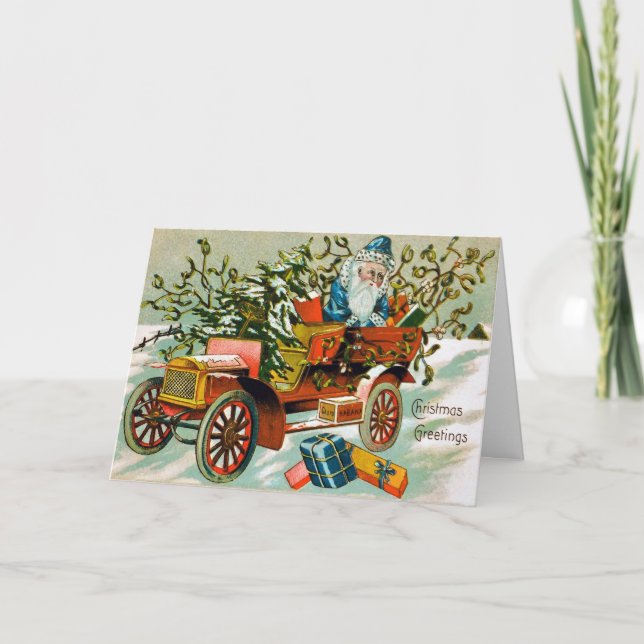 Festividades Vintage - Cartão de Natal Vitoriano (Frente)