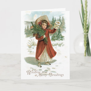 Festividades Vintage - Feliz Cartão de Natal