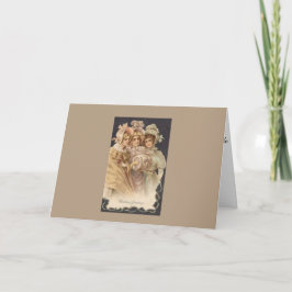 Festividades Vintage Holiday Women - Cartão de Natal vitorioso