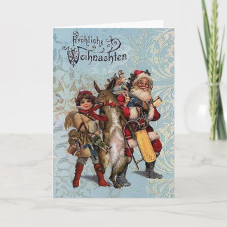 Festividades Vintage Papais noeis Alemães E Cartão De Natal De