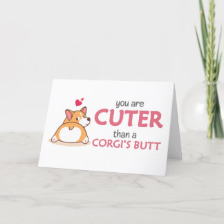 Festividades Você é mais fofo que um cartão de Bumbum de Corgi