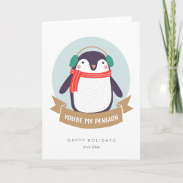 Festividades Você é meu cartão de Natal de Pinguim