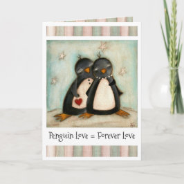 Festividades Você É Meu Pinguim - Cartão De Dia de os namorados