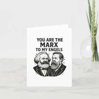 Festividades Você é o Marx para o meu Engels cartão de dia dos 