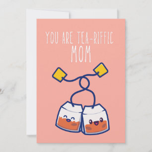 Festividades Você é um cartão de dia de as mães punny riffic.